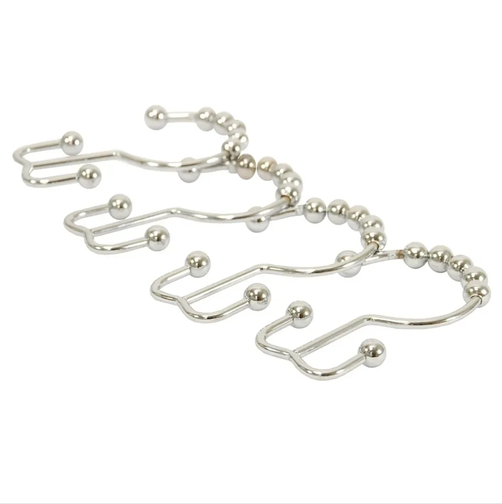 CONTAINER STORE Shower Curtain Hangers New Rust-Resistant Double Heavyweight